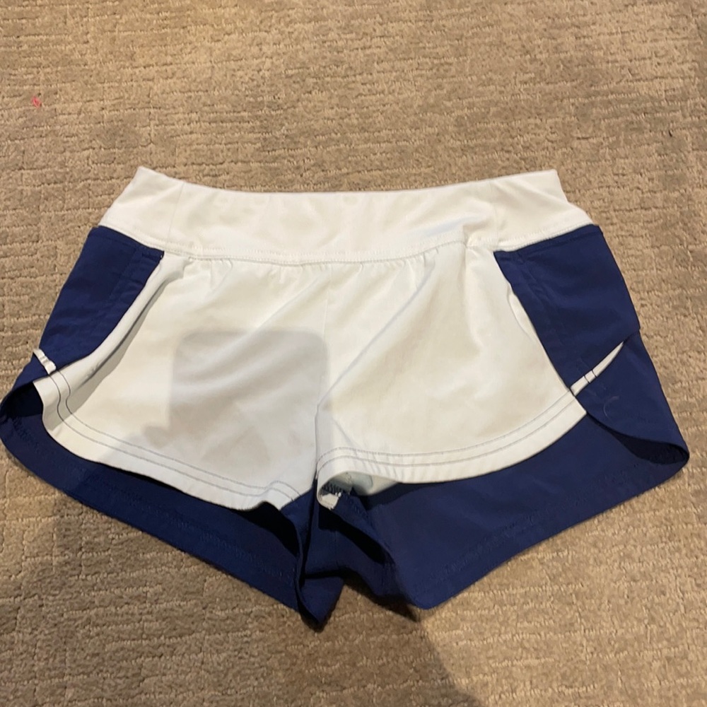 athlete girl shorts , medium 8-10 , blue
